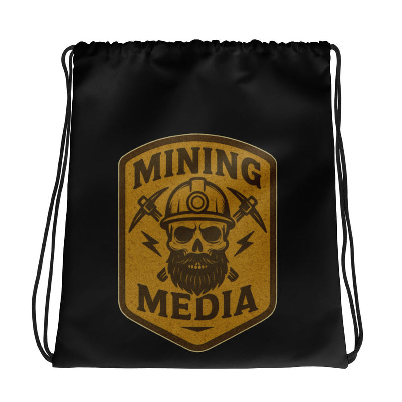 Mining Media drawstring bag