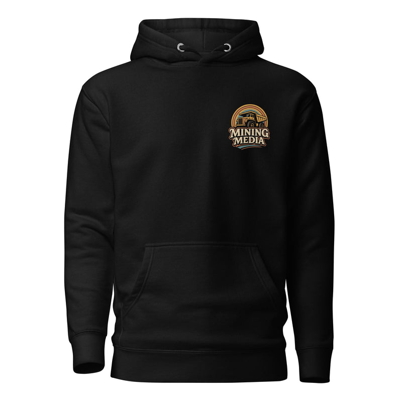 Mining Media black pullover hoodie